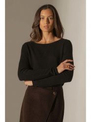 Perfect Cashmere Kaszmirowy sweter "Megan" w kolorze czarnym rozmiar: XXL. Czarne swetry Perfect Cashmere, xxl, bez wzorów, z kaszmiru, bez ramiączek. Za 402.45 zł.