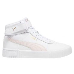 Buty Za Kostkę Womens/Ladies Carina 2.0 Leather Mid Cut. Białe trekkingi Puma, za kostkę, trekkingowe. Za 383.99 zł.
