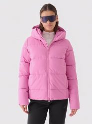 4F Kurtka narciarska w kolorze różowym rozmiar: L. Różowe kurtki narciarskie 4f, l, bez wzorów, z puchu, bez kaptura, narciarskie. Za 219.08 zł.