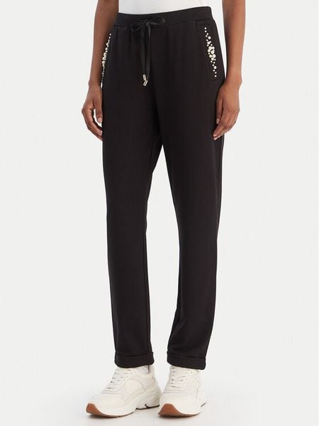 Liu Jo Sport Spodnie dresowe TF5155 FS576 Czarny Regular Fit. Czarne spodnie dresowe Liu Jo Sport, l, bez wzorów, z dresówki. Za 539.99 zł.