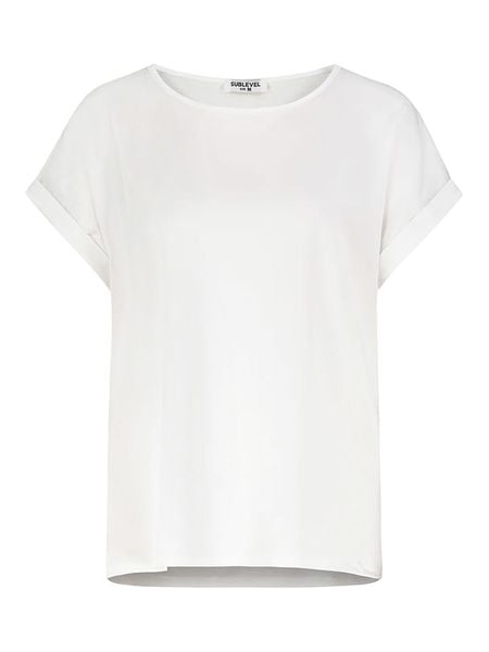 Sublevel Bluzka w kolorze białym rozmiar: XL. Białe bluzki Sublevel, xl, bez wzorów, bez kołnierzyka, bez ramiączek. Za 65.99 zł.
