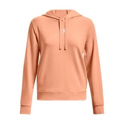 Bluza sportowa damska Under Armour Rival Terry Hoodie. Brązowe bluzy Under Armour, xl, bez wzorów, z elastanu, z kapturem. Za 384.00 zł.