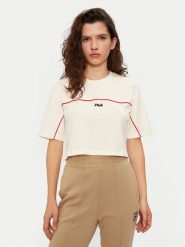 Fila T-Shirt Loobu FAW0908 Écru Regular Fit. T-shirty Fila, l, bez wzorów, z bawełny, bez kołnierzyka, bez ramiączek. Za 79.99 zł.