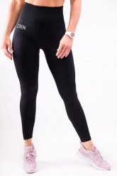 Legginsy bezszwowe push up czarne Lift. Czarne legginsy 2SkIN, l, bez wzorów, z materiału, z standardowym stanem. Za 219.00 zł.