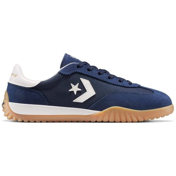 Buty sportowe Converse Run Star Trainer Suede. Niebieskie obuwie sportowe Converse, z zamszu, bez zapięcia, na fitness i siłownię. Za 379.45 zł.