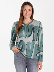 KEY LARGO Koszulka "Luxury" w kolorze szaro-zielonym rozmiar: XL. Szare bluzki KEY LARGO, xl, bez wzorów, bez kołnierzyka, bez ramiączek. Za 95.51 zł.