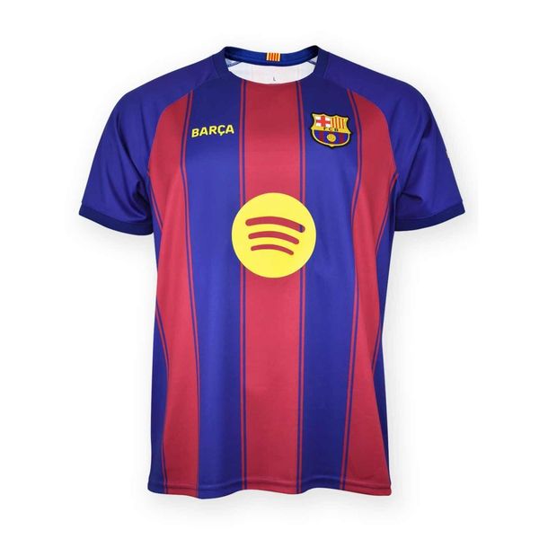 Koszulka kibica FC Barcelona 2025-26 Home Premium. Czerwone bluzki FC Barcelona, bez wzorów, sportowe, bez kołnierzyka, bez ramiączek. W wyprzedaży za 227.64 zł.
