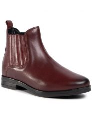 Lasocki Sztyblety OCE-NELA-01 Bordowy. Czerwone botki Lasocki, bez wzorów, ze skóry, bez obcasa, na płaskiej podeszwie, bez zapięcia. Za 102.99 zł.