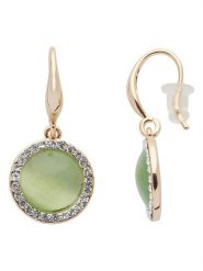 U.S. Polo Assn. Pozłacane kolczyki z kryształami rozmiar: onesize. Zielone kolczyki U.S. Polo Assn., z kryształem, metalowe. Za 65.99 zł.