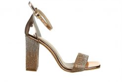 Sandały Bayla-187 2521 Rose 187230, Różowe złoto, Skóra ekologiczna - 40. Żółte sandały Bayla, bez wzorów, z materiału, bez obcasa, bez zapięcia. W wyprzedaży za 179.10 zł.