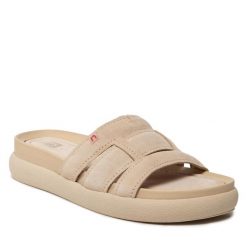Klapki Nessi. Brązowe klapki Nessi, bez wzorów, bez obcasa. Za 339.99 zł.