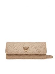 PINKO Portfel Love Tiny Birds Wallet C 103765 A1YB Beżowy. Brązowe portfele Pinko, bez wzorów, ze skóry. Za 529.99 zł.