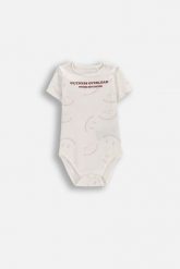 Bawełniane body z krótkim rękawem. Body COCCODRILLO, bez wzorów, z bawełny. Za 29.90 zł.