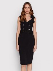 Marciano Guess Sukienka codzienna Audrey 2GGK29 8502Z Czarny Slim Fit. Czarne sukienki Marciano Guess, na co dzień, z aplikacjami, z syntetyku, bez kołnierzyka, bez ramiączek, proste. Za 1,249.00 zł.