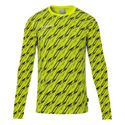 Koszulka bramkarska z długim rękawem Uhlsport Progressive. Czarne bluzki Uhlsport, bez wzorów, sportowe, bez kołnierzyka, bez ramiączek. Za 177.50 zł.
