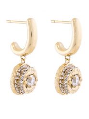 Guess Kolczyki JUBE05 558JW Złoty. Żółte kolczyki Guess, metalowe. Za 249.99 zł.