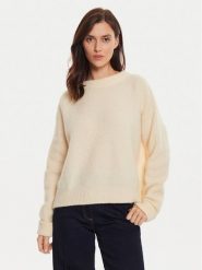 American Vintage Sweter VITO18EH24 Beżowy Loose Fit. Brązowe swetry American Vintage, l, bez wzorów, z wełny, bez ramiączek. Za 599.99 zł.