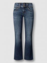 Pepe Jeans Dżinsy - Slim fit - w kolorze niebieskim rozmiar: W26/L30. Niebieskie jeansy Pepe Jeans, l, z aplikacjami. Za 260.99 zł.