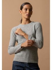 Perfect Cashmere Kaszmirowy sweter "Kylie" w kolorze szarym rozmiar: XL. Szare swetry Perfect Cashmere, xl, bez wzorów, z kaszmiru, bez ramiączek. Za 278.01 zł.