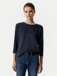 JOOP! Bluzka 263Je32Tamina 30103280 Granatowy Slim Fit. Niebieskie bluzki Joop!, bez wzorów, z wiskozy, bez kołnierzyka, bez ramiączek. Za 419.99 zł.