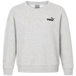 Bluza sportowa damska Puma 67680104. Szare bluzy Puma, uniwersalny, bez wzorów, z bawełny, bez kaptura. Za 184.00 zł.