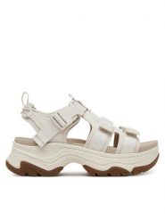 Teva Sandały 1164570 Écru. Białe sandały Teva, bez wzorów, z materiału, bez obcasa, bez zapięcia. Za 429.99 zł.