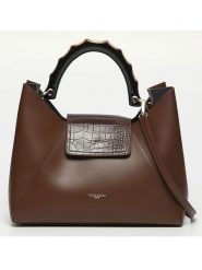 Victor & Hugo Paris Skórzana torebka "Ana" w kolorze ciemnobrązowym - 35 x 27 x 13,5 cm rozmiar: onesize. Brązowe torby na ramię Victor & Hugo Paris, bez wzorów, z materiału, przez ramię, bez dodatków. Za 353.52 zł.