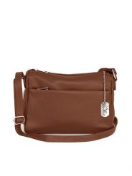 Anna Morellini Skórzana torebka "Orlanda" w kolorze brązowym - 29 x 23 x 12 cm rozmiar: onesize. Brązowe torby na ramię Anna Morellini, bez wzorów, z materiału, na ramię, bez dodatków. Za 299.50 zł.