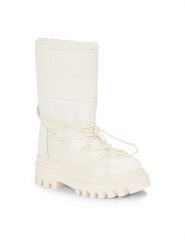 Calvin Klein Jeans Śniegowce Flatform Snow Boot Nylon Wn YW0YW01146 Biały. Białe botki Calvin Klein Jeans, z jeansu. Za 799.99 zł.