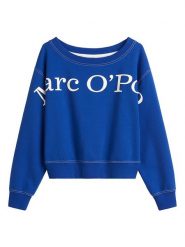 Marc O´Polo Bluza w kolorze niebiesko-białym rozmiar: L. Białe bluzy l, bez wzorów, z bawełny, bez kaptura. Za 281.10 zł.