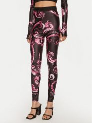 Versace Jeans Couture Legginsy 77HAC101 JS360 Czarny Slim Fit. Czarne legginsy Versace Jeans Couture, bez wzorów, z jeansu. Za 399.99 zł.