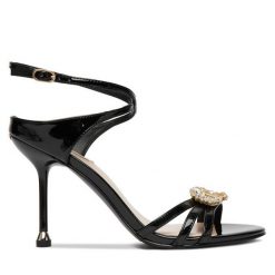 Sandały Liu Jo. Czarne sandały Liu Jo, bez wzorów, bez obcasa, na szpilce, bez zapięcia. Za 769.99 zł.