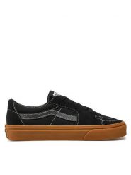 Vans Tenisówki Sk8-Low VN0009QRCJJ1 Czarny. Czarne trampki Vans, bez wzorów, ze skóry, bez zapięcia. Za 219.99 zł.