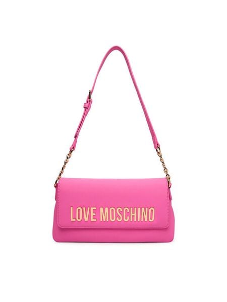 LOVE MOSCHINO Torebka JC4109PP1OKD0604 Różowy. Czerwone torebki klasyczne Love Moschino, bez wzorów, ze skóry, bez dodatków. Za 729.99 zł.