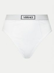 Versace Figi klasyczne z wysokim stanem 1013505 Biały. Białe figi VERSACE, bez wzorów, z bawełny. Za 339.99 zł.