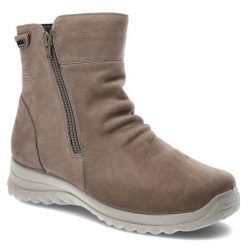 Szare Botki G-Comfort Ocieplane Buty Damskie. Szare botki G-Comfort, z aplikacjami, z futra, bez obcasa, na płaskiej podeszwie, bez zapięcia. Za 409.00 zł.