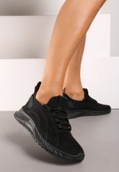 Czarne Buty Sportowe Elona. Czarne obuwie sportowe Born2be, z jeansu, bez zapięcia. W wyprzedaży za 67.99 zł.