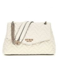 Guess Torebka w kolorze białym - 28 x 17 x 9 cm rozmiar: onesize. Białe torby na ramię Guess, z aplikacjami, z materiału, na ramię, bez dodatków. Za 404.99 zł.