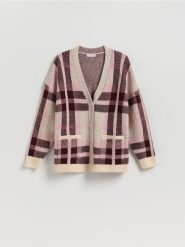 Rozpinany kardigan - wielobarwny. Kardigany Reserved, l, bez wzorów, z dzianiny. Za 149.99 zł.