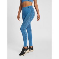 Damskie legginsy mid-rise Hummel Shaping. Niebieskie legginsy Hummel, s, bez wzorów, z materiału. Za 170.50 zł.