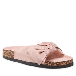Klapki DeeZee. Czerwone klapki DeeZee, bez wzorów, bez obcasa. Za 54.99 zł.