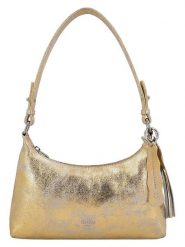 Charm Skórzana torebka w kolorze złotym - 28 x 16 x 5 cm rozmiar: onesize. Żółte torby na ramię Charm, bez wzorów, z materiału, na ramię, bez dodatków. Za 173.99 zł.