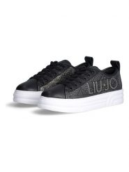 Liu Jo Skórzane sneakersy w kolorze czarnym rozmiar: 38. Czarne trampki Liu Jo, bez wzorów, z materiału, bez zapięcia. Za 289.88 zł.