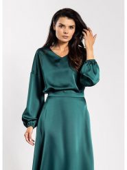 Awama Bluzka w kolorze turkusowym rozmiar: XL. Niebieskie bluzki Awama, xl, bez wzorów, bez kołnierzyka, bez ramiączek. Za 107.99 zł.