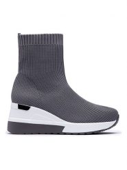 Foreverfolie Sneakersy w kolorze szaro-białym rozmiar: 40. Szare trampki Foreverfolie, bez wzorów, za kostkę, bez zapięcia. Za 109.95 zł.