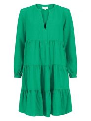 FYNCH-HATTON Lniana sukienka w kolorze zielonym rozmiar: 38. Zielone sukienki Fynch-Hatton, na co dzień, bez wzorów, ze lnu, bez kołnierzyka, bez ramiączek, midi, proste. Za 130.99 zł.