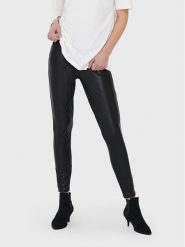 ONLY Legginsy Cool Coated 15187844 Czarny Extra Slim Fit. Czarne legginsy Only, xs, bez wzorów, z syntetyku. Za 79.99 zł.