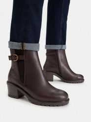 Lasocki Botki CEO-WI16-GAMMA-02 Brązowy. Brązowe botki Lasocki, bez wzorów, ze skóry, bez obcasa, na słupku, bez zapięcia. Za 269.99 zł.