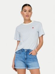 JDY T-Shirt Pisa 15298612 Błękitny Regular Fit. Niebieskie t-shirty JDY, xs, bez wzorów, z bawełny, bez kołnierzyka, bez ramiączek. Za 69.99 zł.
