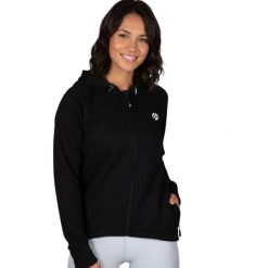 Bluza treningowa damska Morotai Comfy. Czarne bluzy MOROTAI, m, bez wzorów, z bawełny, z kapturem. Za 162.00 zł.